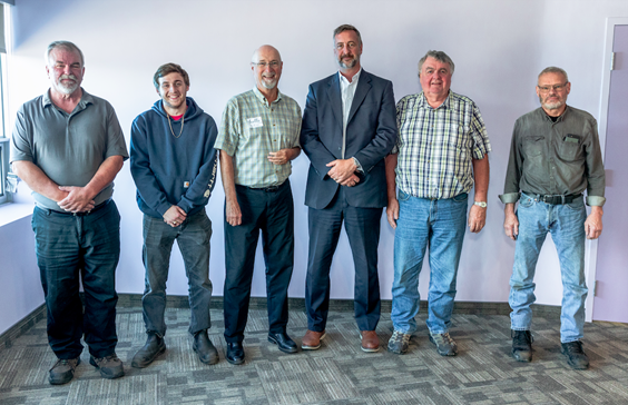 Assessors Wade Ryerson, Travis Atwater, North Pacific's Dan McFaull, Steele General Manager Colin Jamieson, Advisors Wayne Atwater and Craig Caldwell Missing Rafael Tomas Jr.